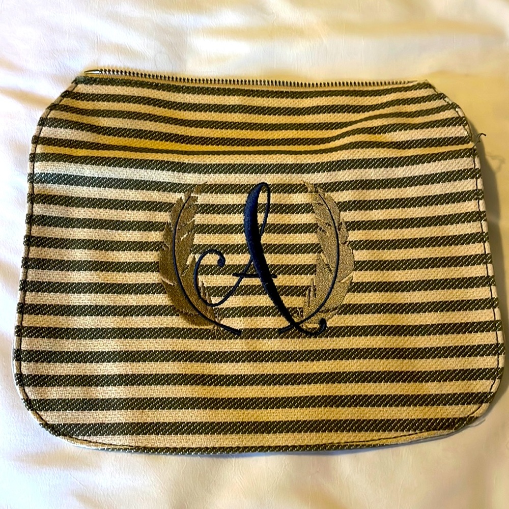 Studio thirty-one striped olive green purse flap